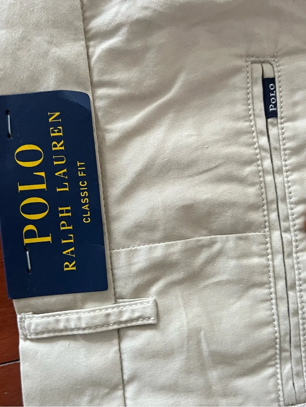Ralph Lauren Khaki Flat-Front Chino Shorts NWT